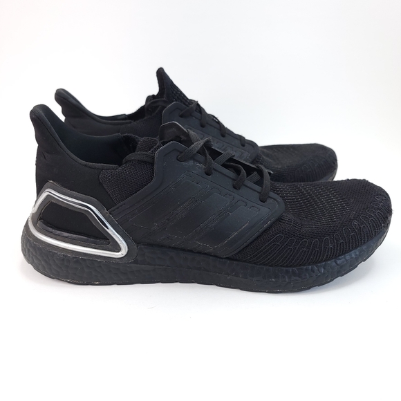 adidas Other - Adidas Ultra Boost 20 Sz 12 Core Black Silver Metallic Running Shoes FV8333 2020